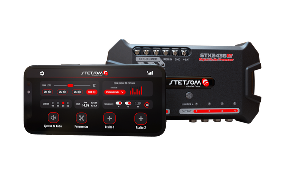Stetsom STX2436BT Áudio Processor Bluetooth 2-Channels 4-Ways
