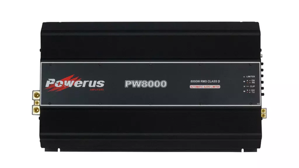 Powerus PW8000 Amplifier 1-ohm 8000W RMS 1-Channel