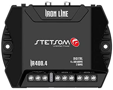 Stetsom Iron Line IR 400.4 Amplifier 2-ohm 400W RMS 4-Channels