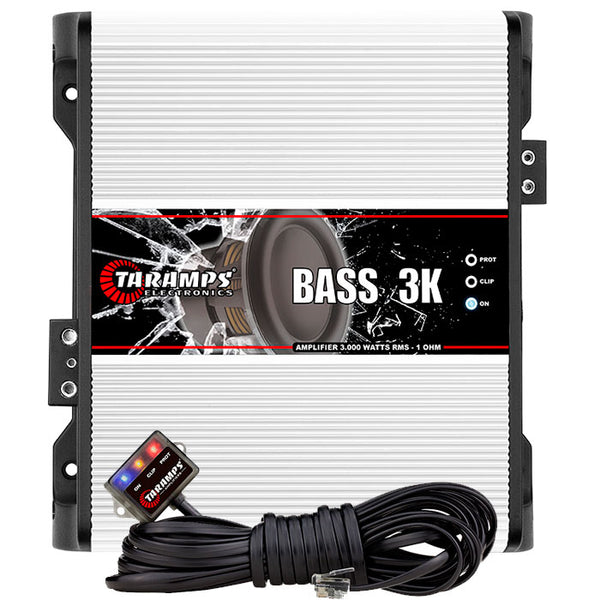 Taramps BASS 3K Amplifier 1-ohm 3000W RMS 1-Channel for Subwoofer