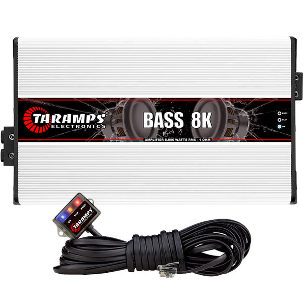 Taramps BASS 8K Amplifier 1-ohm 8000W RMS 1-Channel for Subwoofer