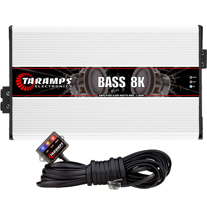 Taramps BASS 8K Amplifier 1-ohm 8000W RMS 1-Channel for Subwoofer