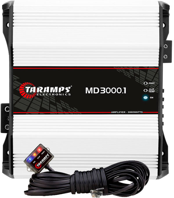 Taramps MD 3000 Amplifier 2-Ohm 3000W RMS 1-Channel + Led Clip M1