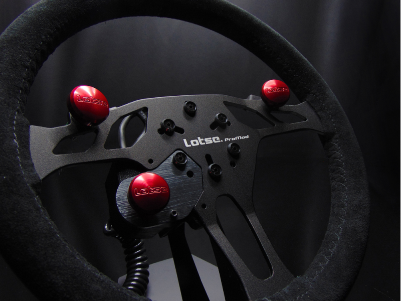 Drag Steering Wheel Lotse PROMOD 3 Buttons Suede